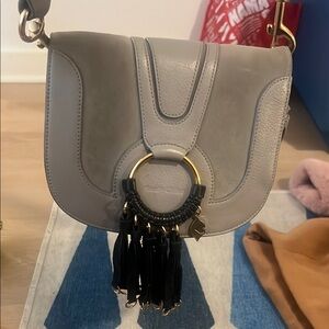 See by Chloe Small Gray Leather crossbody Bag